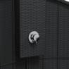 Outdoor Shower Black 100x100x241.5 cm - Stylish & Durable