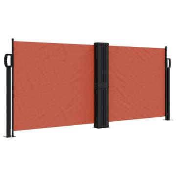 Retractable Side Awning Terracotta 100x1000 cm - Hipomarket