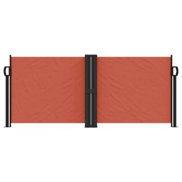 Retractable Side Awning Terracotta 100x1000 cm - Hipomarket