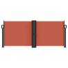 Retractable Side Awning Terracotta 100x1000 cm - Hipomarket