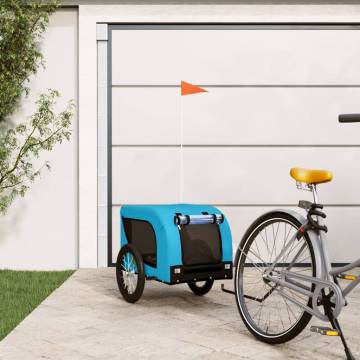 Pet Bike Trailer - Blue & Black Oxford Fabric & Iron