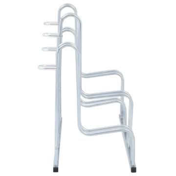 Bicycle Stand for 4 Bikes - Galvanised Steel | Hipomarket