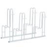 Bicycle Stand for 4 Bikes - Galvanised Steel | Hipomarket