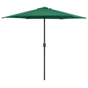 Outdoor Parasol with Aluminium Pole - 270x246 cm Green