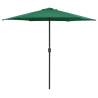 Outdoor Parasol with Aluminium Pole 270x246 cm Green Colour green Quantity in Package 1 