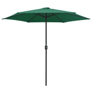 Outdoor Parasol with Aluminium Pole - 270x246 cm Green