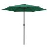 Outdoor Parasol with Aluminium Pole - 270x246 cm Green