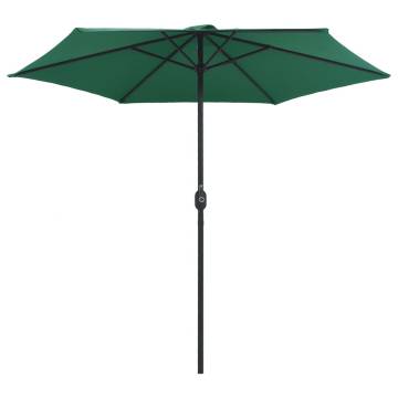 Outdoor Parasol with Aluminium Pole - 270x246 cm Green