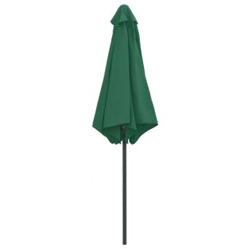 Outdoor Parasol with Aluminium Pole - 270x246 cm Green