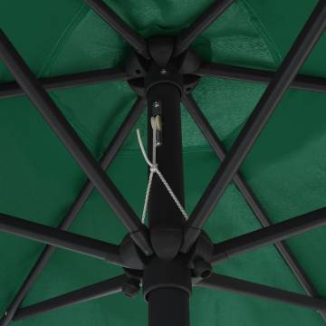 Outdoor Parasol with Aluminium Pole - 270x246 cm Green