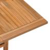 Folding Garden Dining Table | Teak Wood 90x90x75 cm