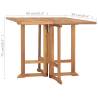 Folding Garden Dining Table | Teak Wood 90x90x75 cm