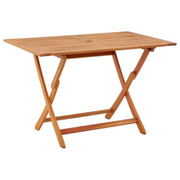 Folding Garden Table - Solid Eucalyptus Wood | Hipomarket