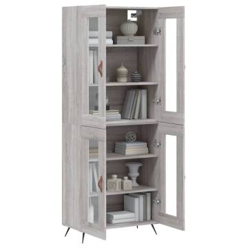 Highboard Grey Sonoma - Stylish Storage Solution | HipoMarket