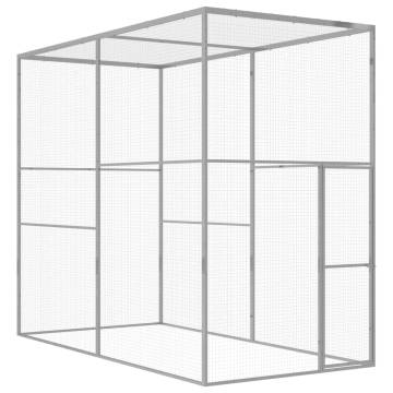 Galvanised Steel Cat Cage 3x1.5x2.5m - Secure & Comfortable