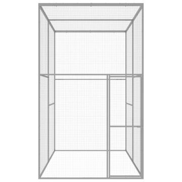 Galvanised Steel Cat Cage 3x1.5x2.5m - Secure & Comfortable