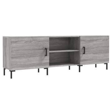 Stylish Grey Sonoma TV Cabinet - Engineered Wood 150x30x50 cm