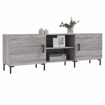 Stylish Grey Sonoma TV Cabinet - Engineered Wood 150x30x50 cm