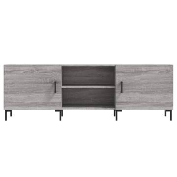 Stylish Grey Sonoma TV Cabinet - Engineered Wood 150x30x50 cm