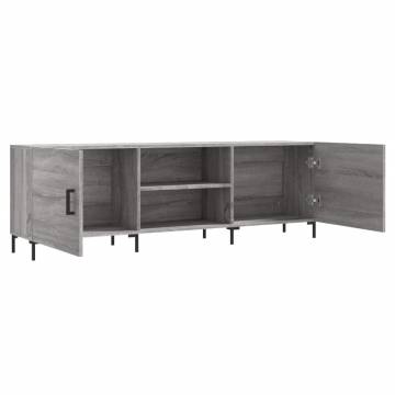 Stylish Grey Sonoma TV Cabinet - Engineered Wood 150x30x50 cm