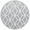 Trendy Grey Outdoor Carpet Ø120 cm - Durable & UV-Resistant