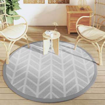 Trendy Outdoor Carpet Grey Ø160 cm | Durable & UV-Resistant