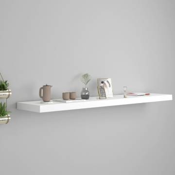 Floating Wall Shelf White 120x23.5x3.8 cm | Stylish Display