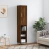 Highboard Brown Oak 34.5x34x180 cm Engineered Wood Colour brown oak Quantity in Package 1 Model 3 shelves 