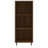 Elegant Highboard Brown Oak | 34.5x34x180 cm - Hipomarket