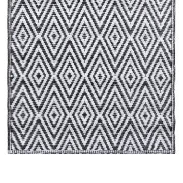 Stylish Outdoor Carpet White and Black 80x150 cm - HipoMarket