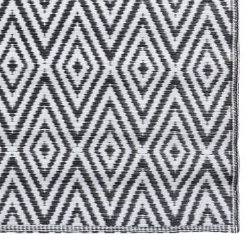 Stylish Outdoor Carpet White and Black 80x150 cm - HipoMarket