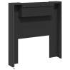 Stylish Black Headboard Cabinet with LED | 100x16.5x103.5 cm