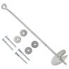 Galvanised Metal Earth Anchors 10x60 cm - 4 pcs