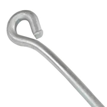 Galvanised Metal Earth Anchors 10x60 cm - 4 pcs