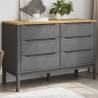 Chest of Drawers FLORO Grey Solid Wood Pine Colour grey Quantity in Package 1 