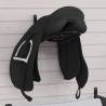 Foldable Saddle Rack - Wall Mounted Black Iron for Horse Lovers