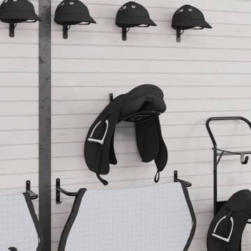 Foldable Saddle Rack - Wall Mounted Black Iron for Horse Lovers