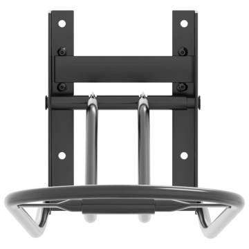 Foldable Saddle Rack - Wall Mounted Black Iron for Horse Lovers