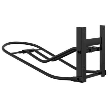 Foldable Saddle Rack - Wall Mounted Black Iron for Horse Lovers