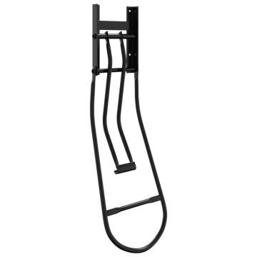 Foldable Saddle Rack - Wall Mounted Black Iron for Horse Lovers