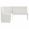 Corner Bench 151 cm Solid Wood Pine White - Stylish Comfort