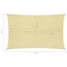 Beige HDPE Sunshade Sail 3x5m | UV & Mold Resistant