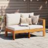 Garden Sofa with 1 Armrest 2-Seater Solid Wood Acacia Colour cream Quantity in Package 1 Model sofa 