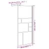 Walk-in Shower Wall 90x195 cm ESG Glass - Stylish & Durable