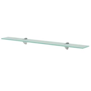 Stylish 80x20 cm Floating Glass Shelf - Functional Home Decor