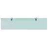 Stylish 80x20 cm Floating Glass Shelf - Functional Home Decor