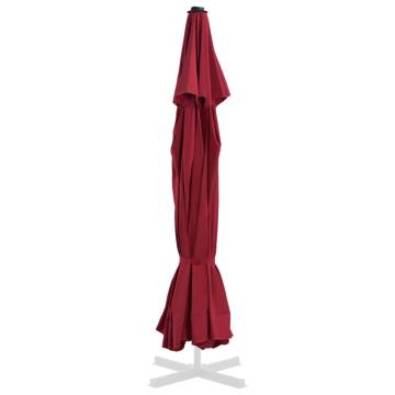 Replacement Fabric for Outdoor Parasol - Bordeaux Red 500 cm