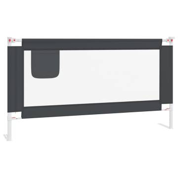 Toddler Safety Bed Rail Dark Grey 160x25 cm - Hipomarket