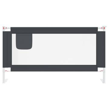 Toddler Safety Bed Rail Dark Grey 160x25 cm - Hipomarket