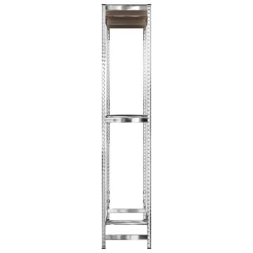 2-Layer Tire Racks - Silver Steel Storage | HipoMarket UK